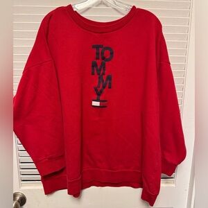 TOMMY red sweatshirt Women's 1X